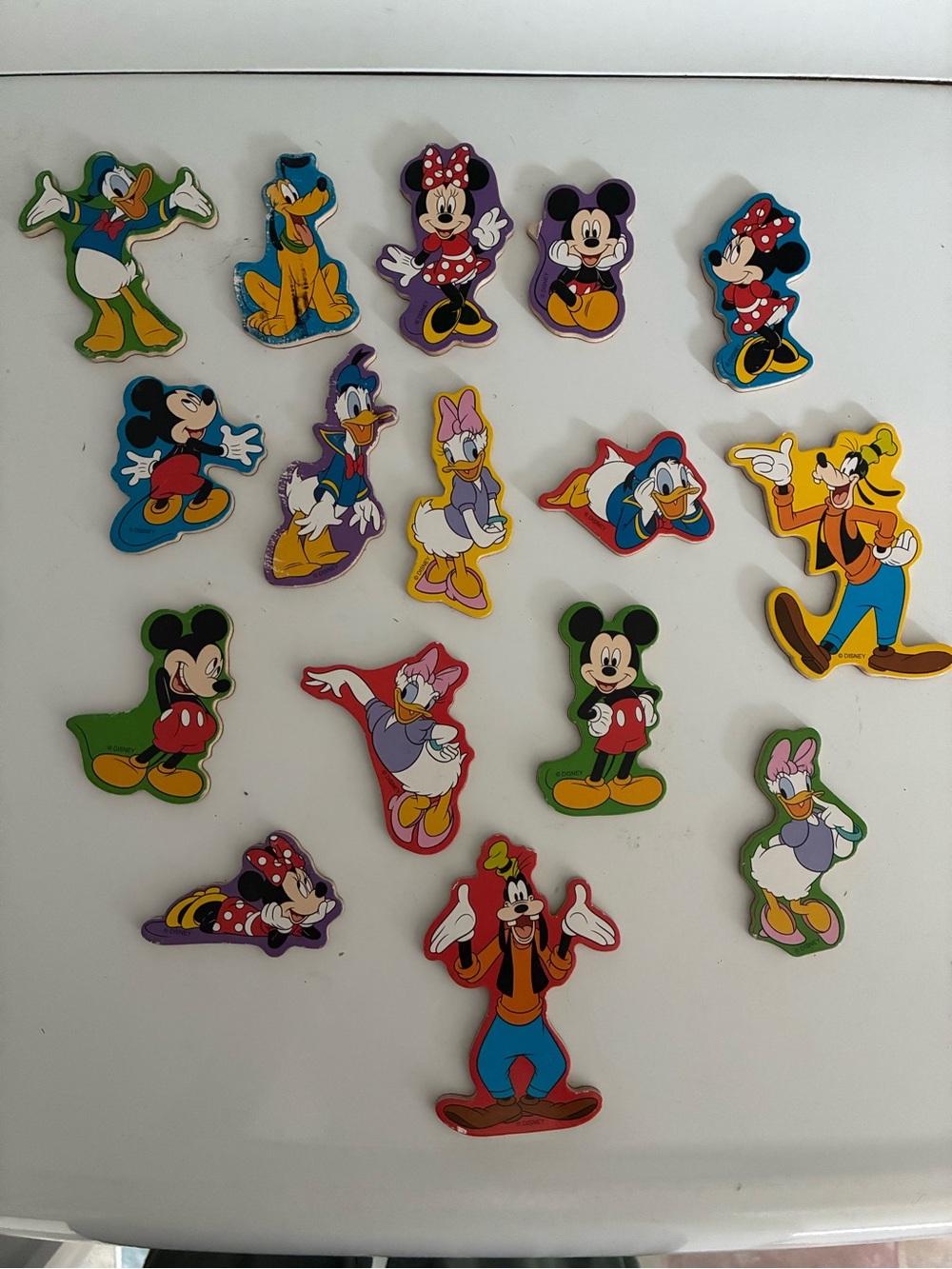 Disney Magnetic Character Set in Red, Yellow, Green, Purple, Blue